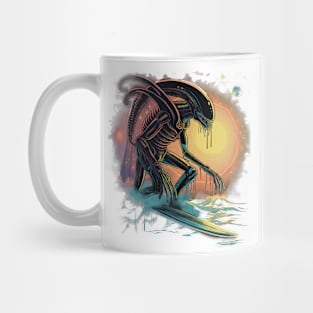 Alien surfing 88066 Mug